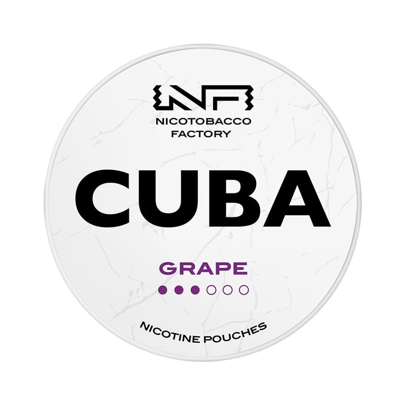 CUBA Grape Medium nicotine pouches at Pouchhut NZ
