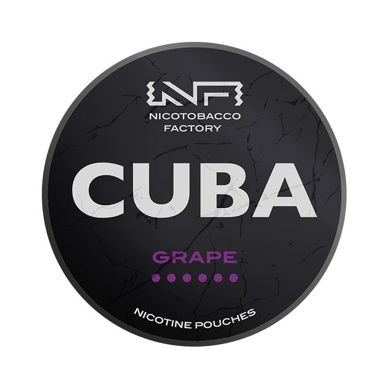 CUBA Grape Strong nicotine pouches at Pouchhut NZ