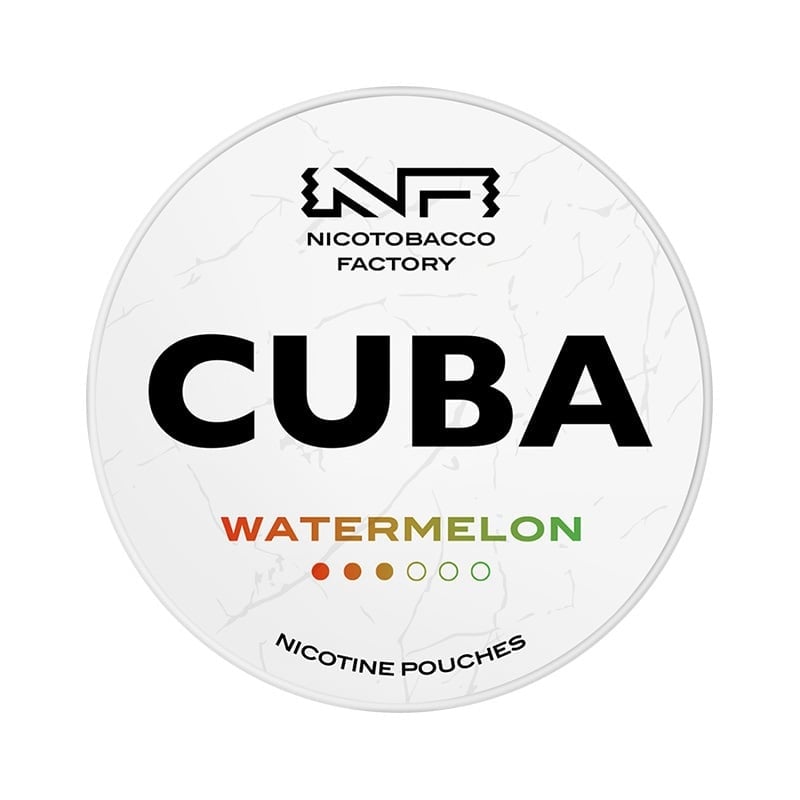 CUBA Watermelon Medium nicotine pouches at Pouchhut NZ