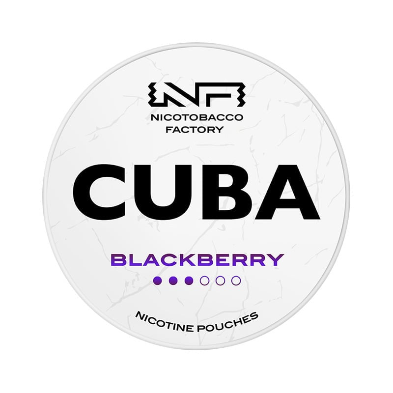 CUBA WHITE Blackberry nicotine pouches at Pouchhut NZ