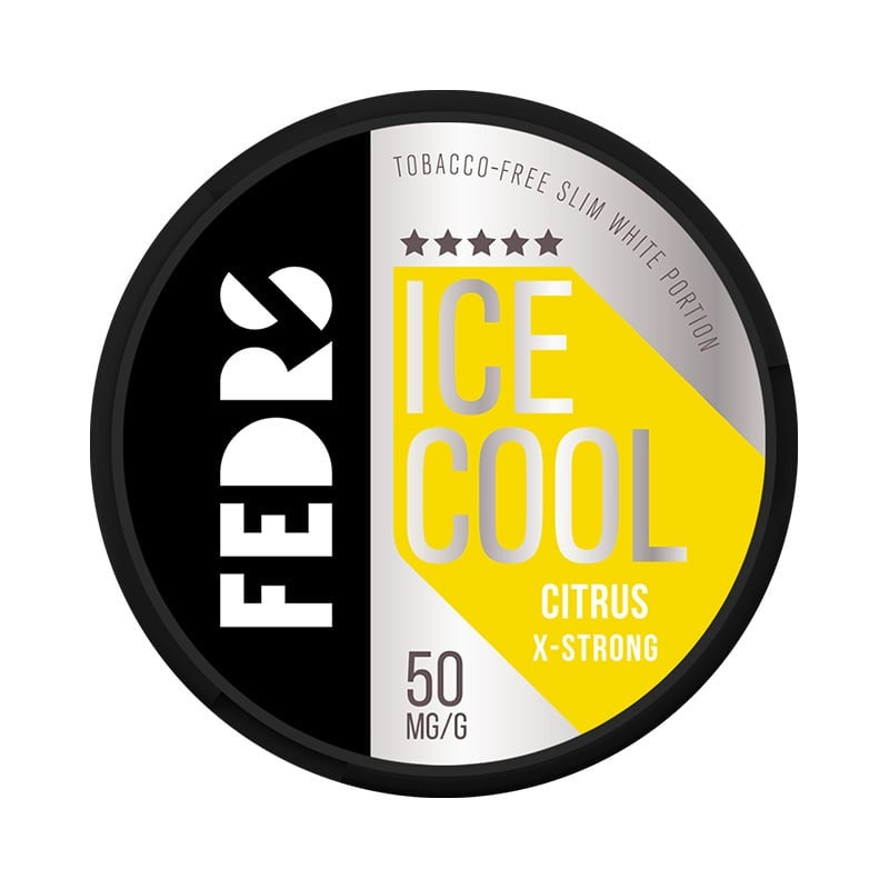 FEDRS Citrus X-Strong nicotine pouches at Pouchhut NZ
