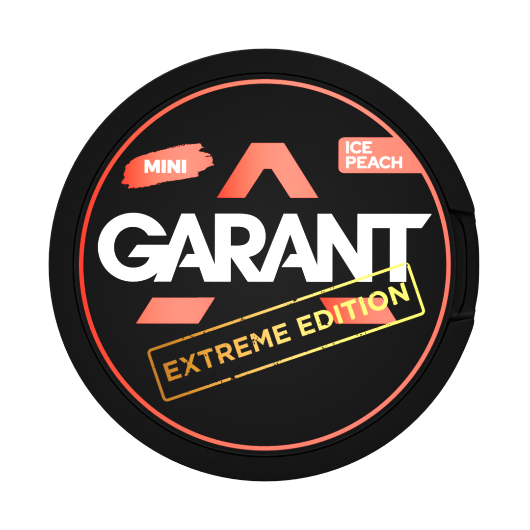 GARANT Extreme Ice Peach Mini nicotine pouches at Pouchhut NZ