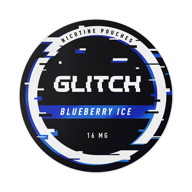 GLITCH Blueberry Ice nicotine pouches at Pouchhut NZ