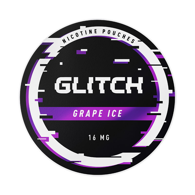 GLITCH Frozen Grape nicotine pouches at Pouchhut NZ