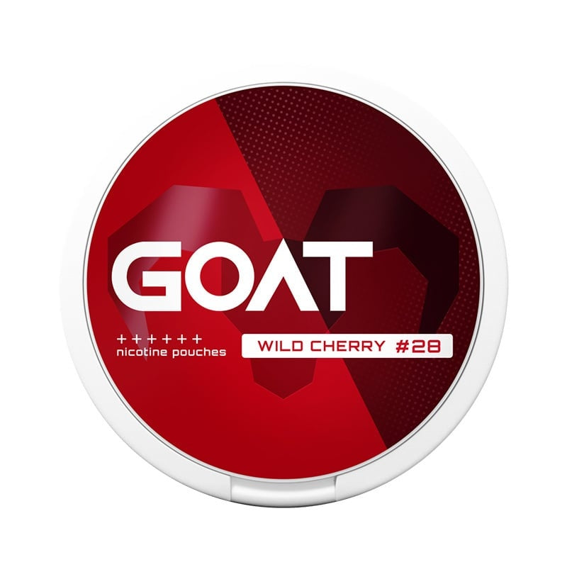 GOAT Wild Cherry Extra Strong nicotine pouches at Pouchhut NZ