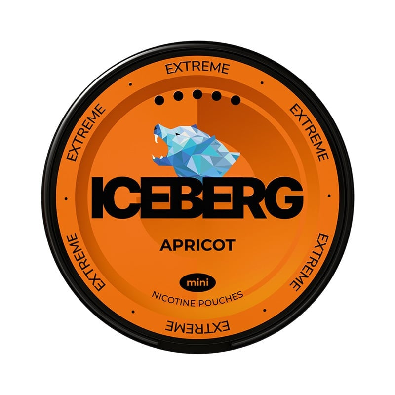 ICEBERG Apricot Mini Extreme nicotine pouches at Pouchhut NZ