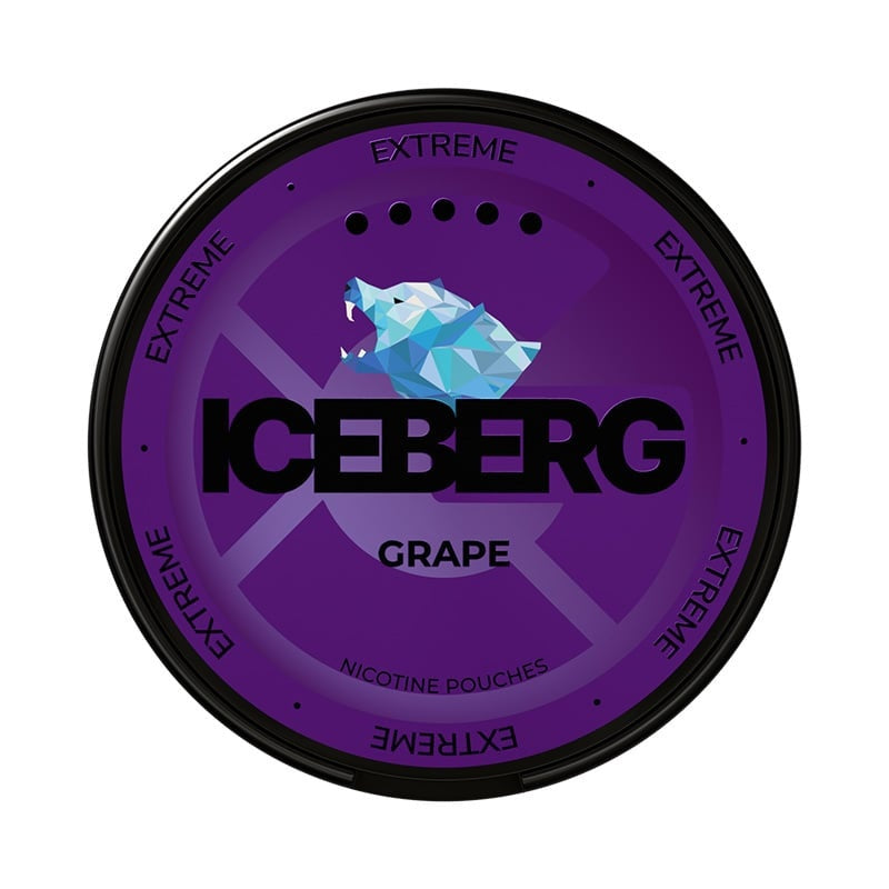 ICEBERG Extreme Grape nicotine pouches at Pouchhut NZ