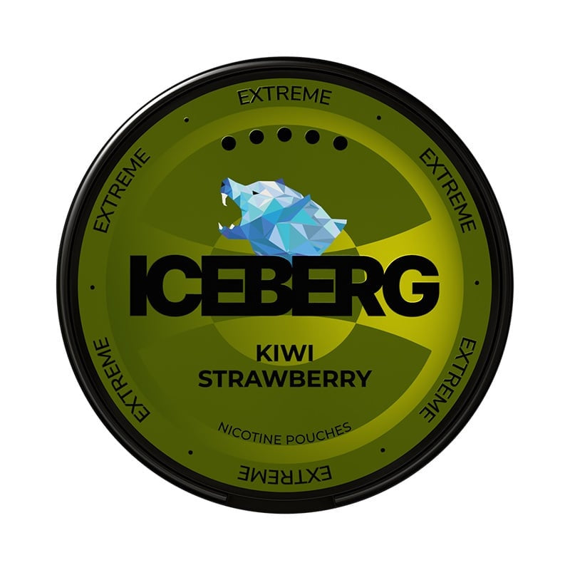 ICEBERG Extreme Kiwi Strawberry nicotine pouches at Pouchhut NZ