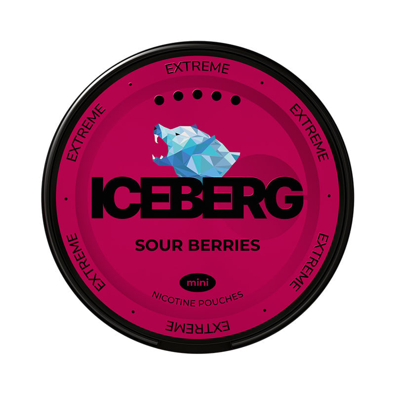 ICEBERG Sour Berries Mini Extreme nicotine pouches at Pouchhut NZ