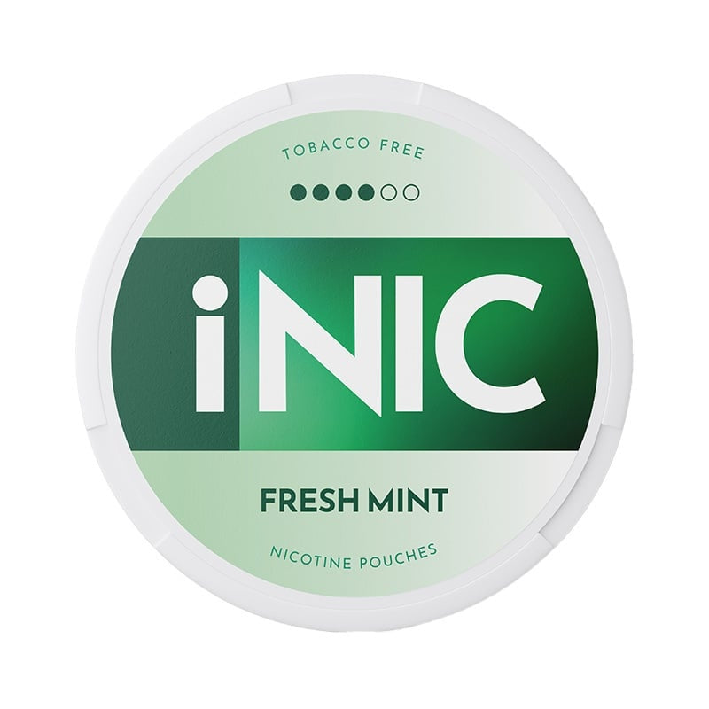 INIC Fresh Mint Strong nicotine pouches at Pouchhut NZ