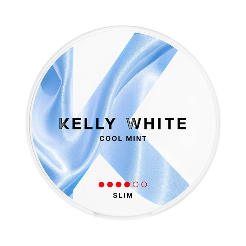 KELLY WHITE Cool Mint Slim nicotine pouches at Pouchhut NZ