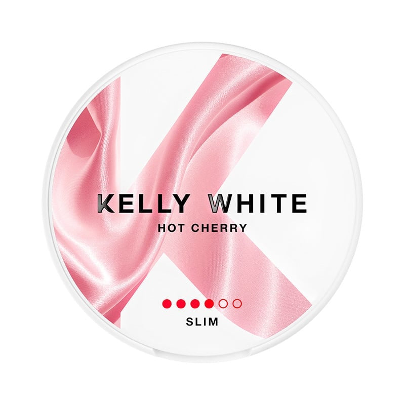 KELLY WHITE Hot Cherry Mini nicotine pouches at Pouchhut NZ