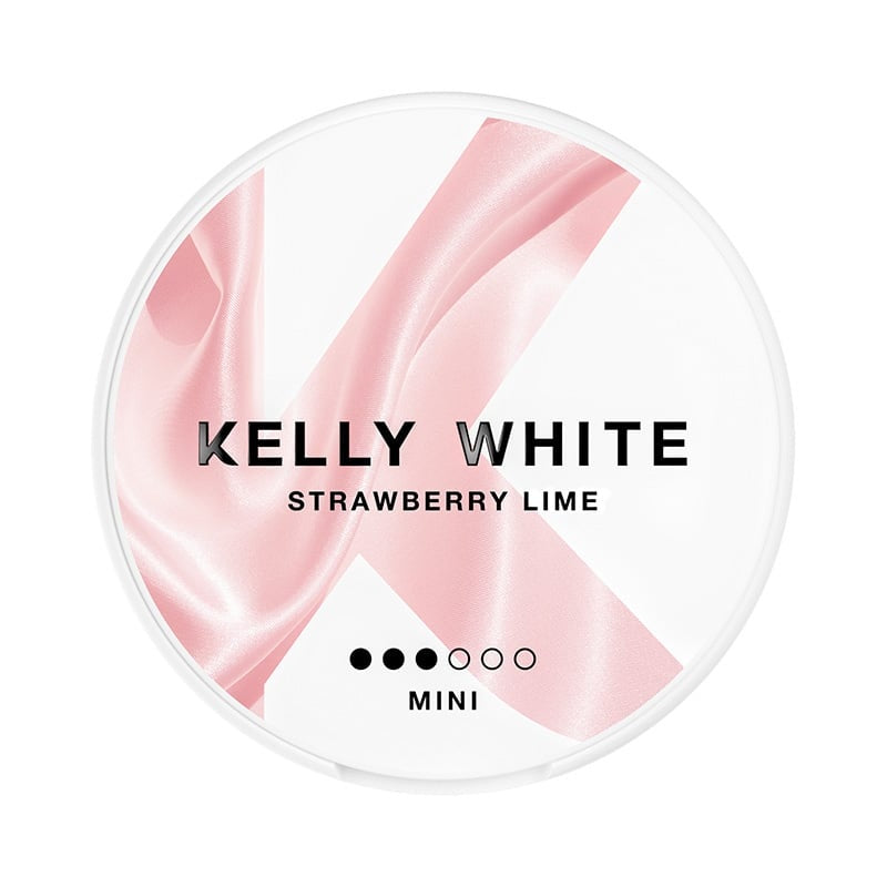 KELLY WHITE Strawberry Lime Mini nicotine pouches at Pouchhut NZ