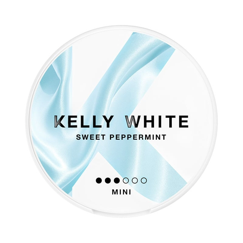 KELLY WHITE Sweet Peppermint Mini nicotine pouches at Pouchhut NZ