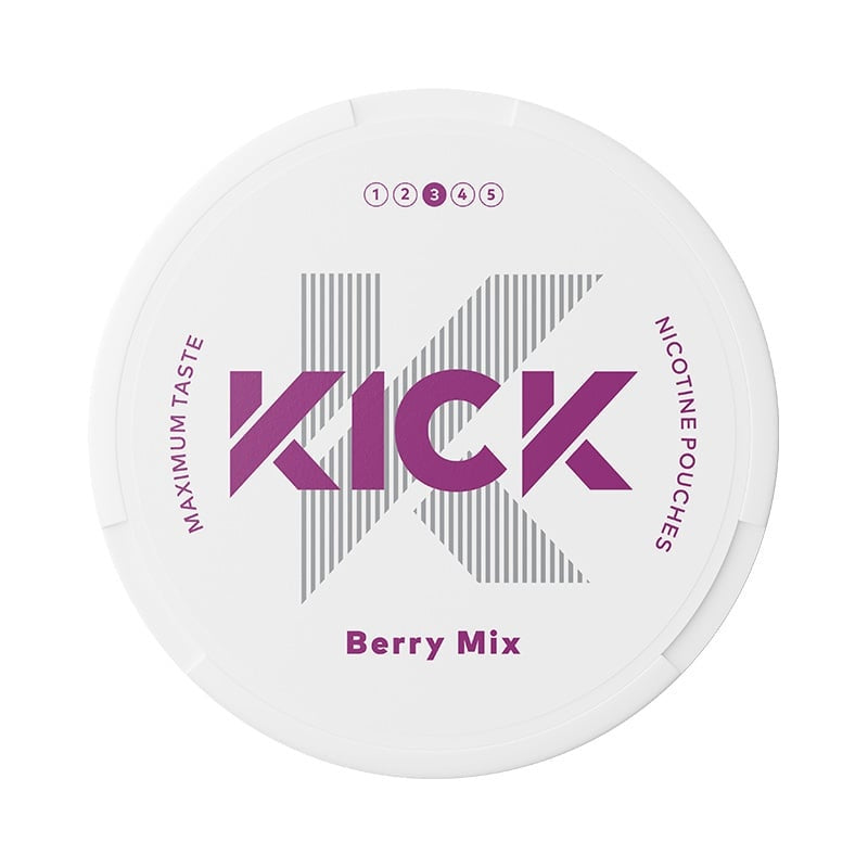 KICK Berry Mix Medium nicotine pouches at Pouchhut NZ