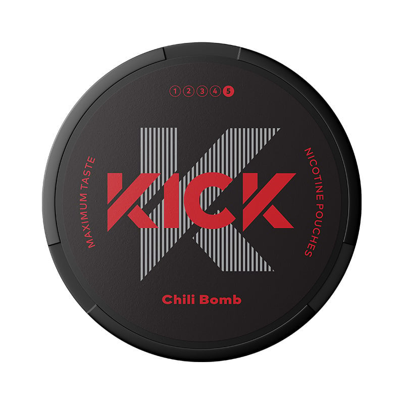 KICK Chili Bomb Extra Strong nicotine pouches at Pouchhut NZ