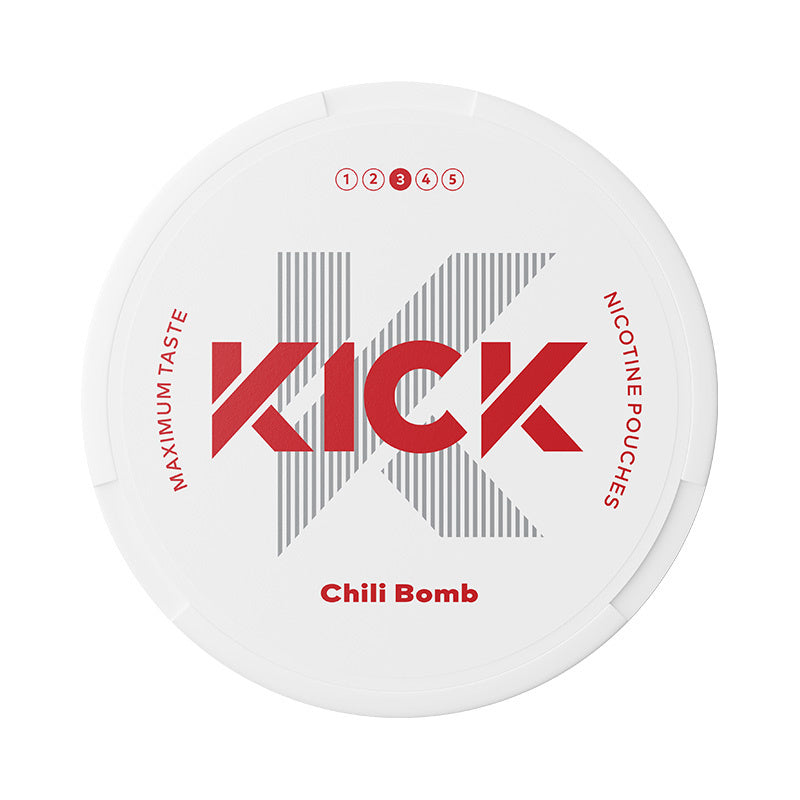 KICK Chili Bomb Medium nicotine pouches at Pouchhut NZ