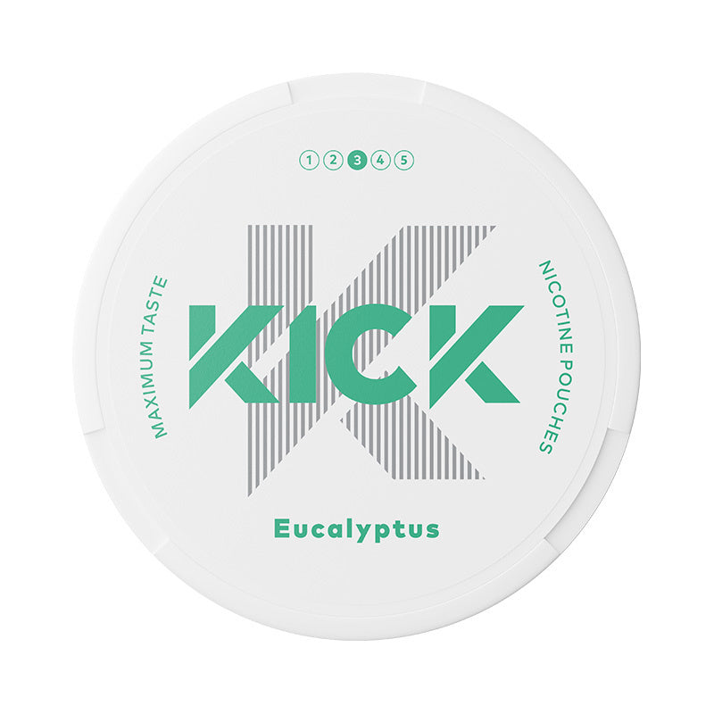 KICK Eucalyptus Medium nicotine pouches at Pouchhut NZ