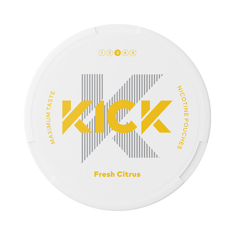 KICK Fresh Citrus Medium nicotine pouches at Pouchhut NZ