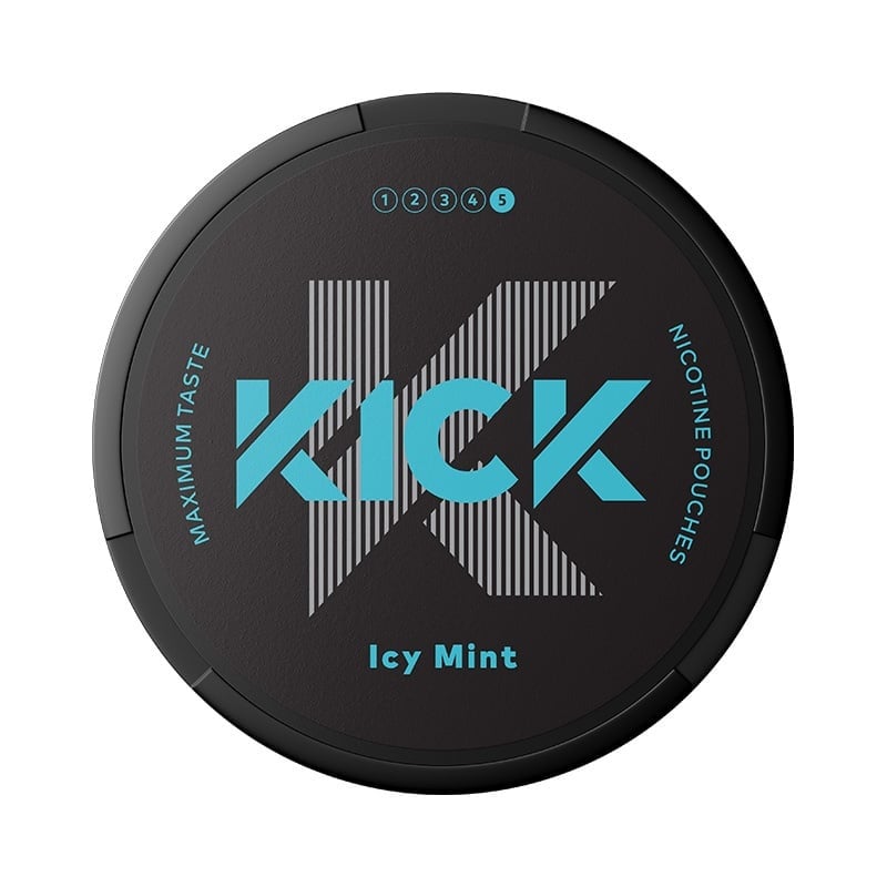 KICK Icy Mint Extra Strong nicotine pouches at Pouchhut NZ