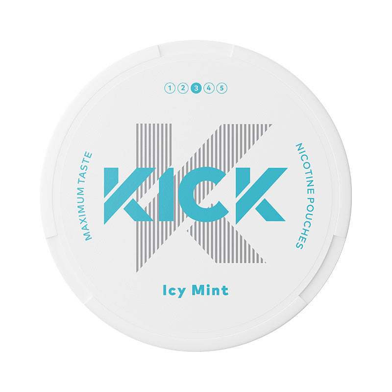 KICK Icy Mint Medium nicotine pouches at Pouchhut NZ
