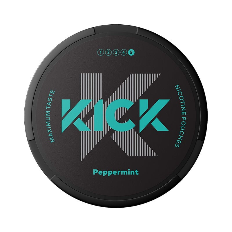 KICK Peppermint Extra Strong nicotine pouches at Pouchhut NZ