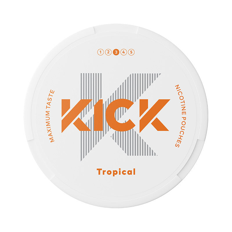 KICK Tropical Medium nicotine pouches at Pouchhut NZ