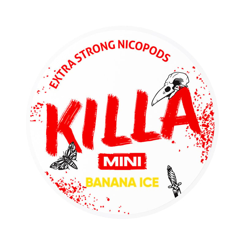 KILLA MINI Banana Ice nicotine pouches at Pouchhut NZ