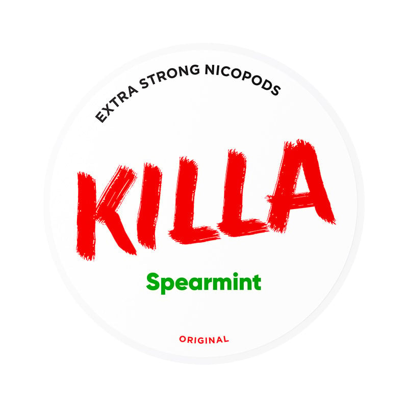 KILLA Spearmint nicotine pouches at Pouchhut NZ