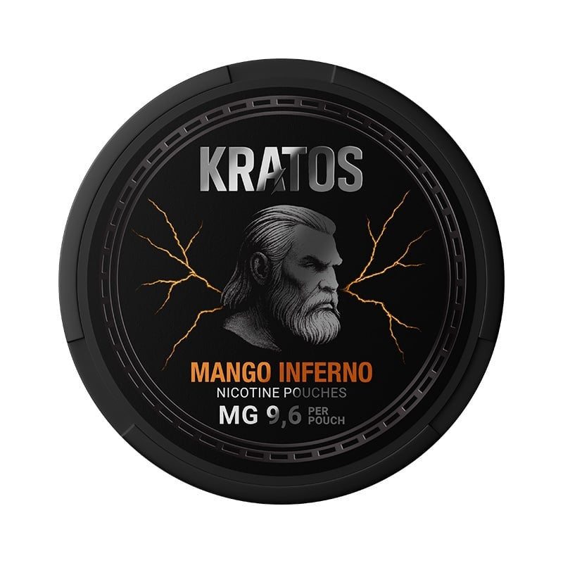 KRATOS Mango Inferno Medium nicotine pouches at Pouchhut NZ