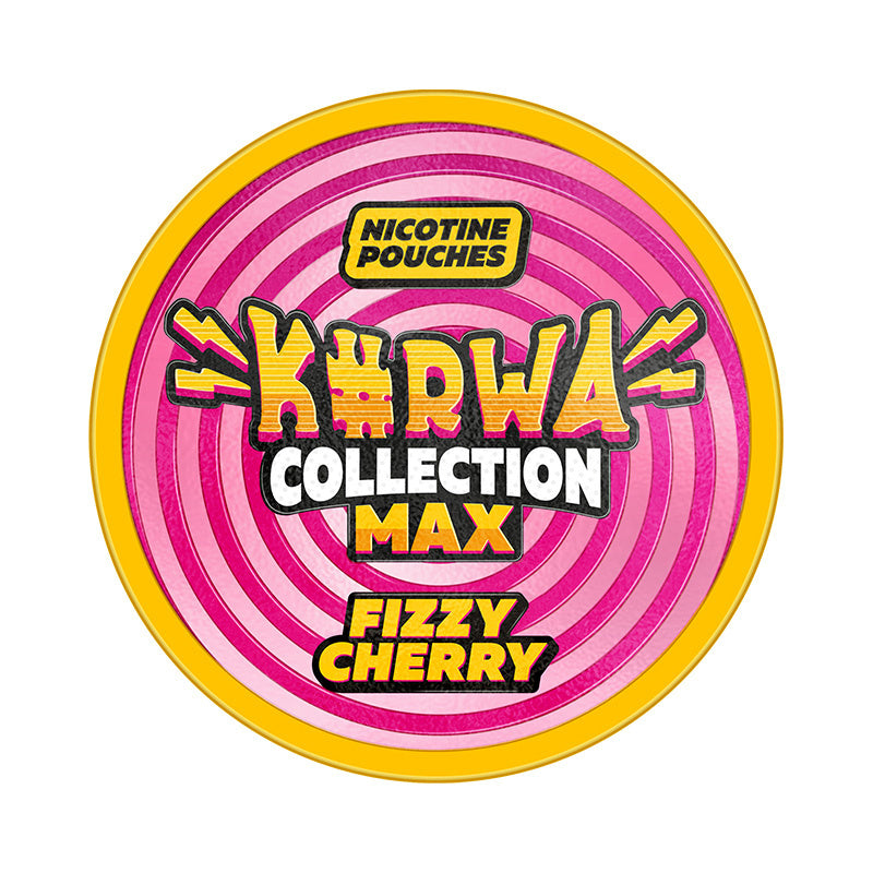 KURWA Collection Max Fizzy Cherry nicotine pouches at Pouchhut NZ