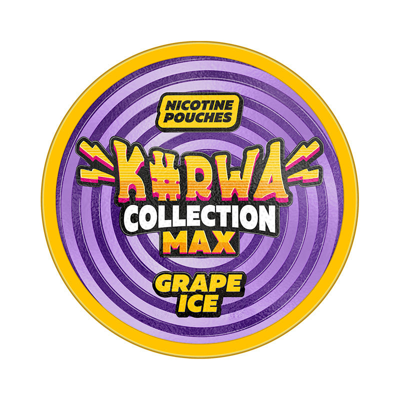 KURWA Collection Max Grape Ice nicotine pouches at Pouchhut NZ