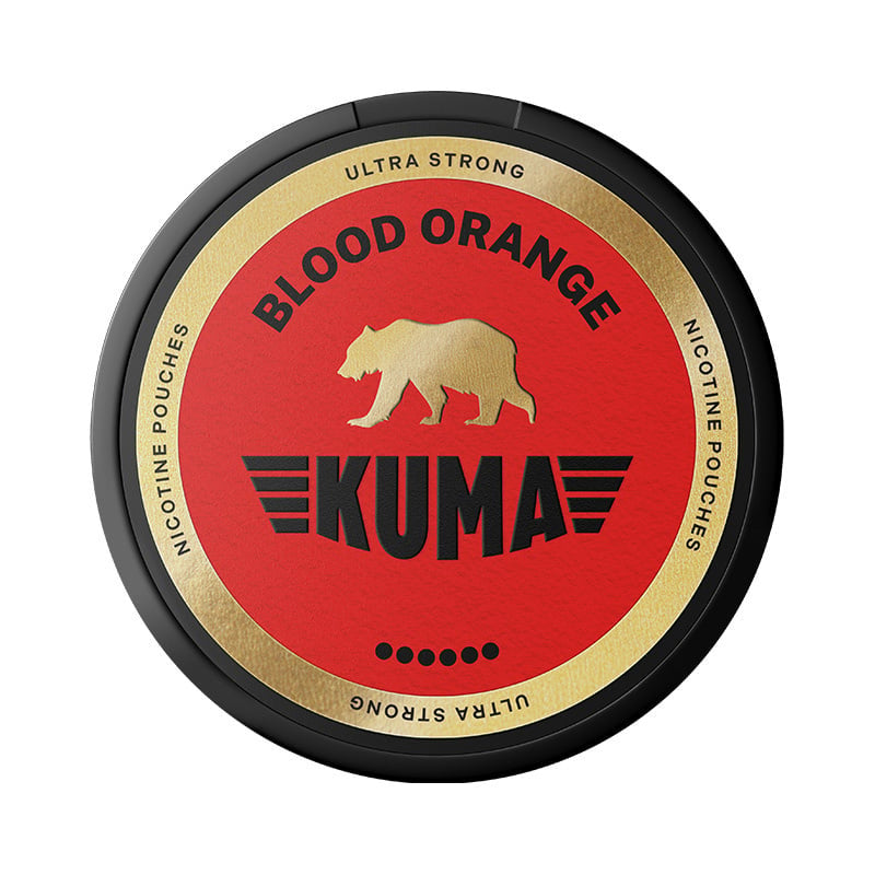 KUMA Blood Orange Ultra Strong nicotine pouches at Pouchhut NZ