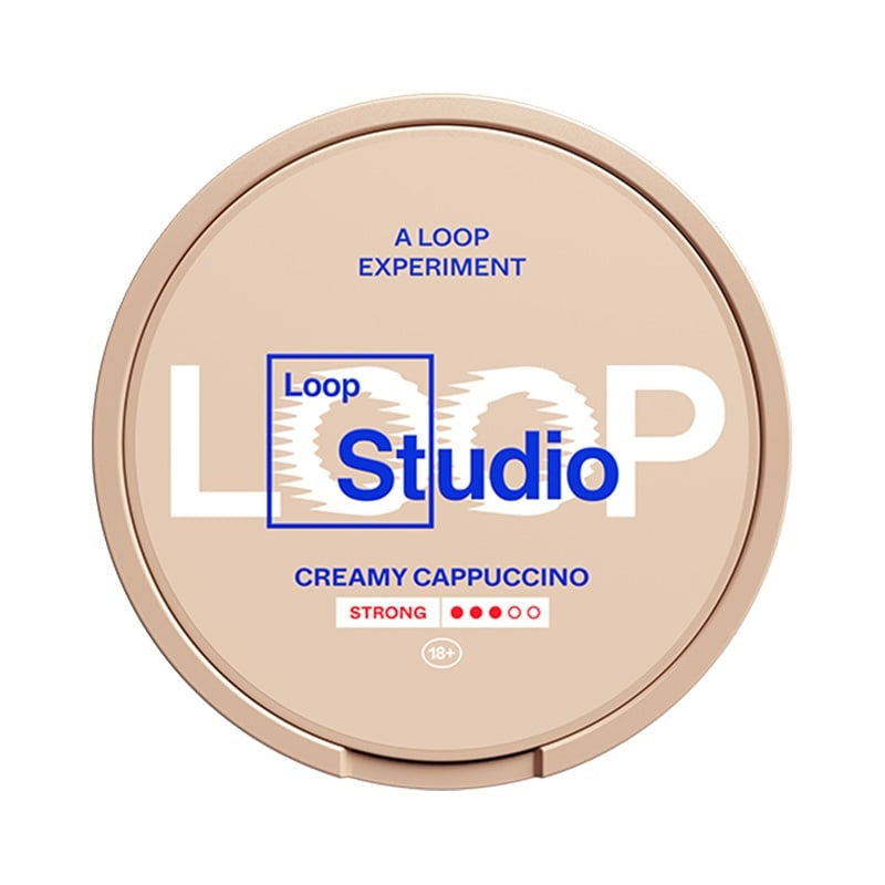 LOOP Creamy Cappuccino Strong nicotine pouches at Pouchhut NZ