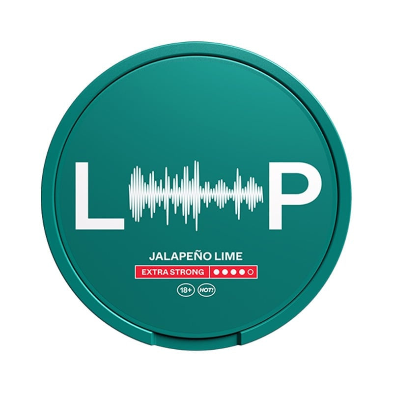 LOOP Jalapeno Lime Extra Strong nicotine pouches at Pouchhut NZ