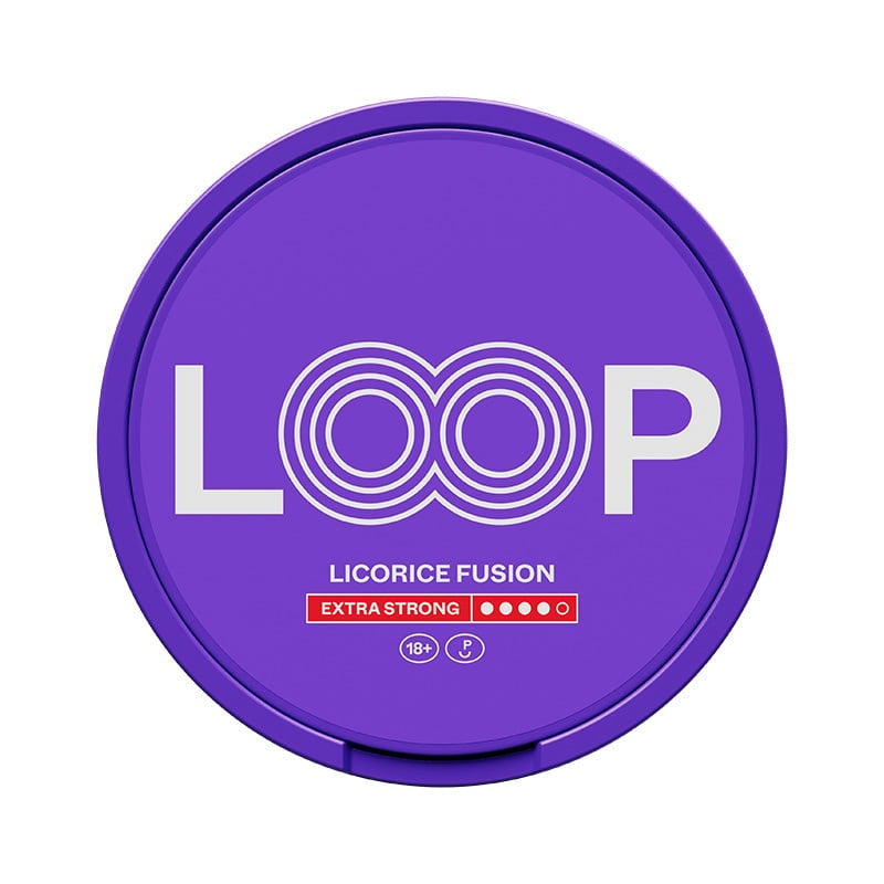 LOOP Licorice Fusion Extra Strong nicotine pouches at Pouchhut NZ