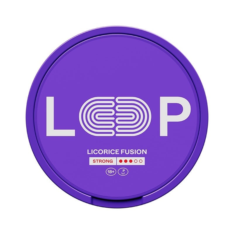 LOOP Licorice Fusion Strong nicotine pouches at Pouchhut NZ