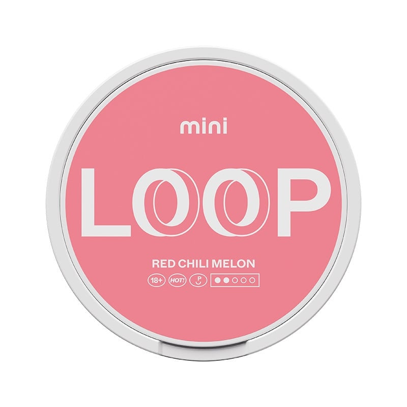 LOOP Red Chilli Melon Mini nicotine pouches at Pouchhut NZ
