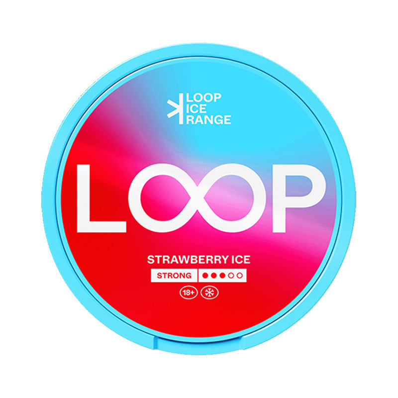 LOOP Strawberry Ice Strong nicotine pouches at Pouchhut NZ