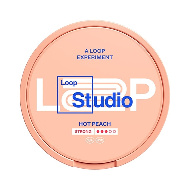 LOOP STUDIO Hot Peach Strong nicotine pouches at Pouchhut NZ