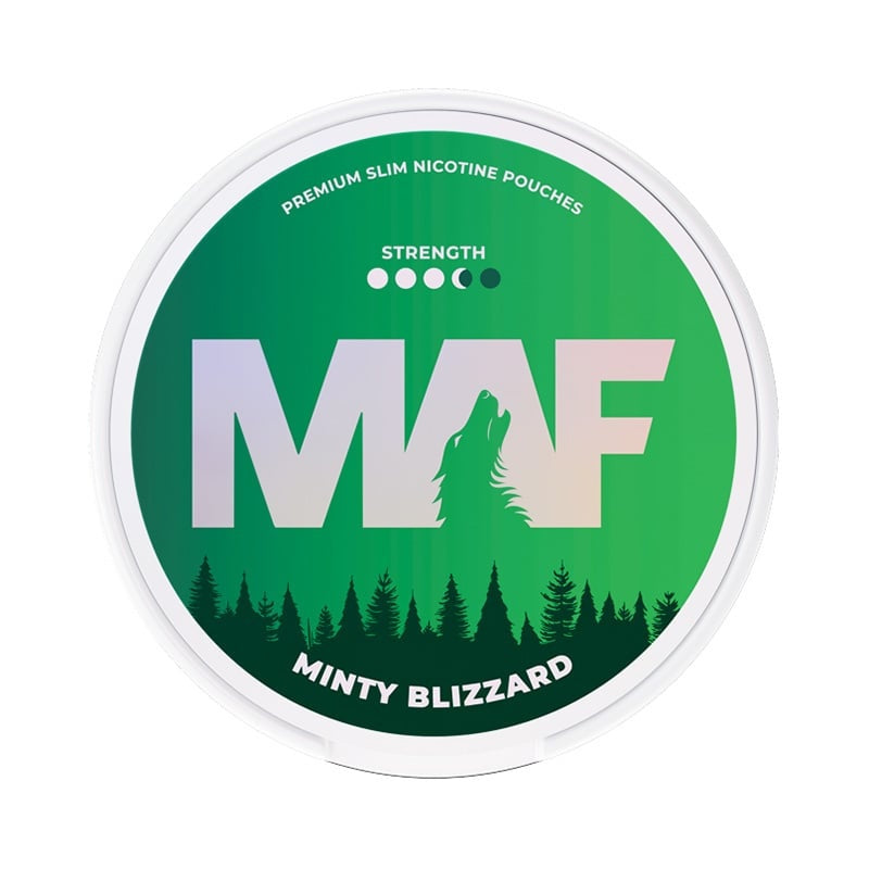 MAF Minty Blizzard nicotine pouches at Pouchhut NZ