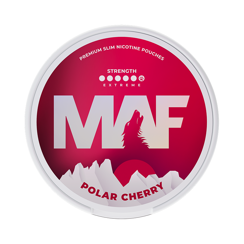 MAF Polar Cherry nicotine pouches at Pouchhut NZ
