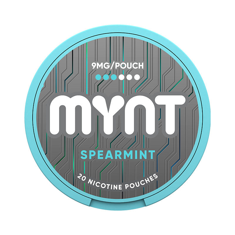 MYNT Spearmint Medium nicotine pouches at Pouchhut NZ