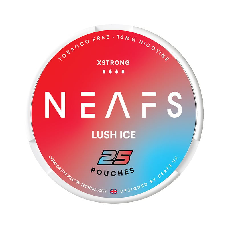 NEAFS Lush Ice X-Strong nicotine pouches at Pouchhut NZ
