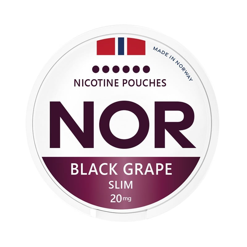NOR Black Grape Slim nicotine pouches at Pouchhut NZ