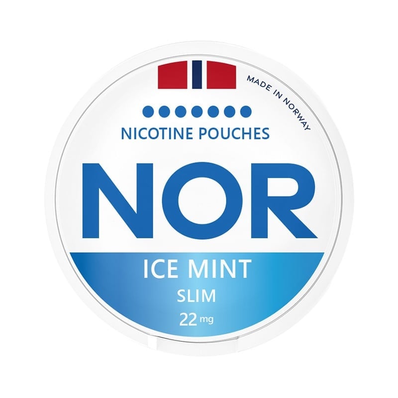 NOR Ice Mint Slim nicotinezakjes kopen online nicotine pouches at Pouchhut NZ