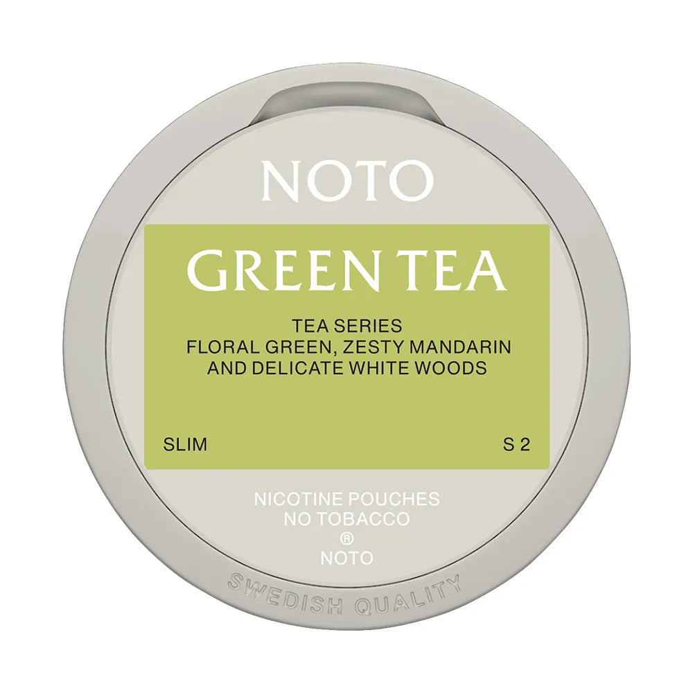 NOTO Green Tea nicotine pouches at Pouchhut NZ