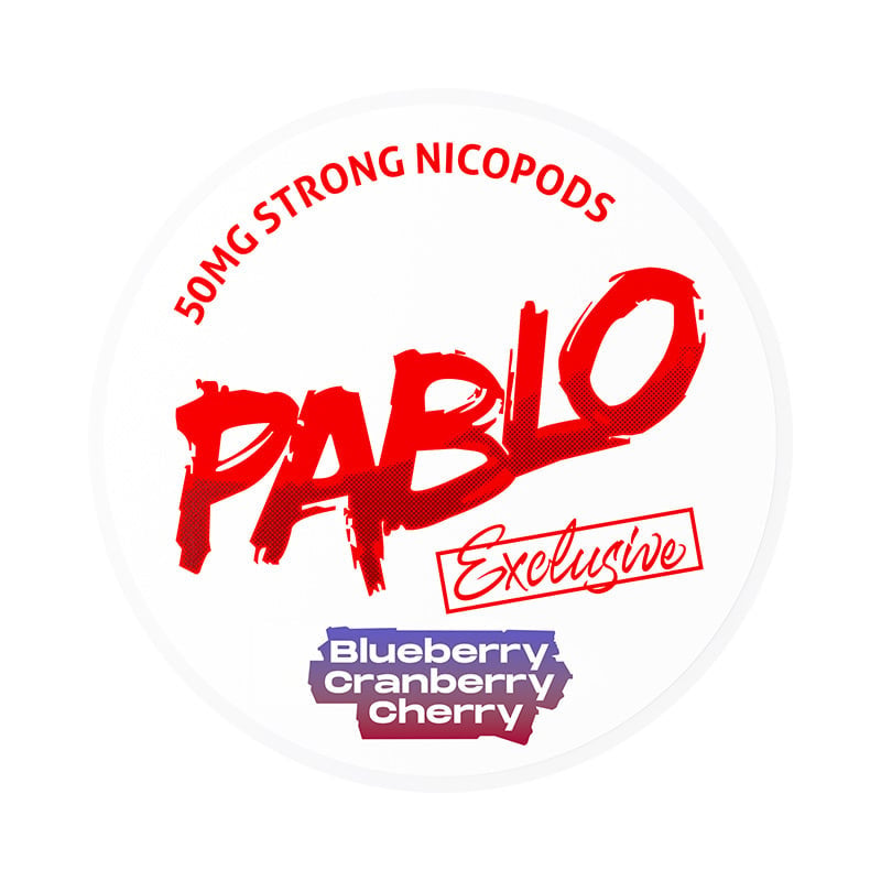 PABLO Exclusive Blueberry Cranberry Cherry nicotine pouches at Pouchhut NZ