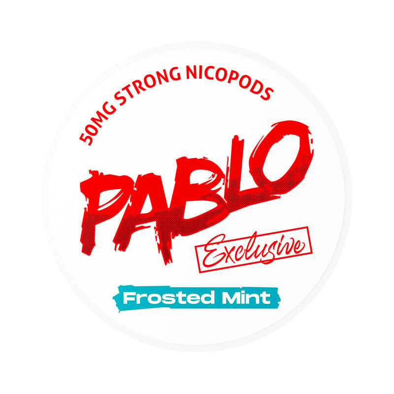 PABLO Exclusive Frosted Mint nicotine pouches at Pouchhut NZ