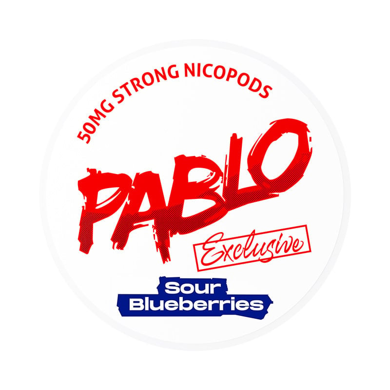 PABLO Exclusive Sour Blueberries nicotine pouches at Pouchhut NZ